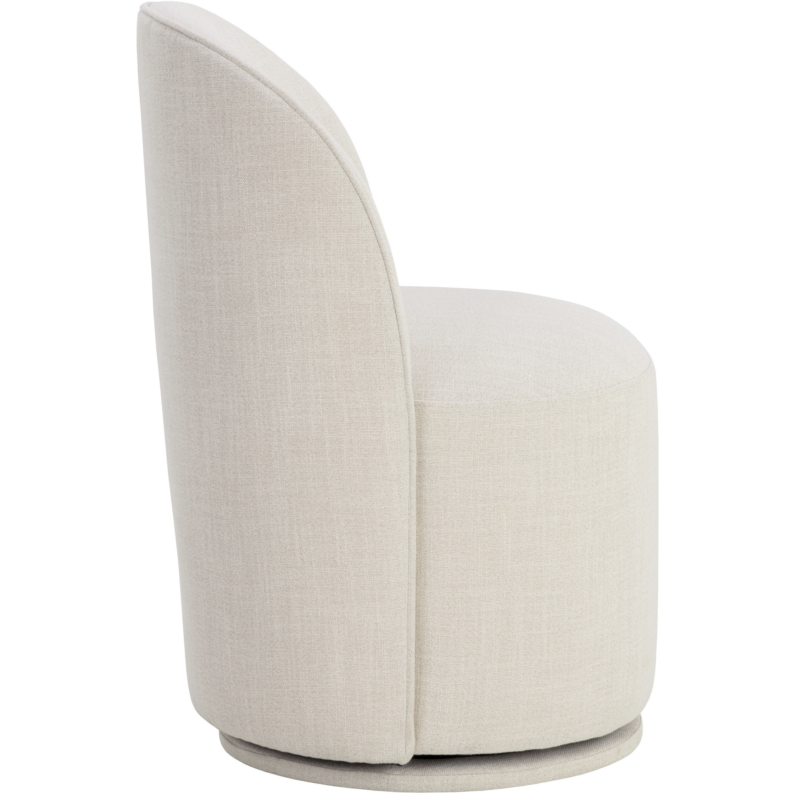 Cavoli Effie Linen Swivel Dining Chair